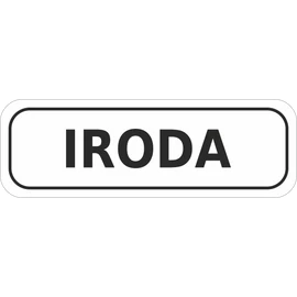 Iroda felirat - matrica