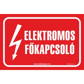 Elektromos főkapcsoló matrica