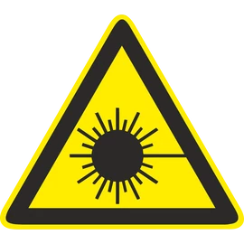 Lézersugár, lézerveszély piktogram matrica