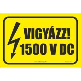 Vigyázz 1500 V DC matrica