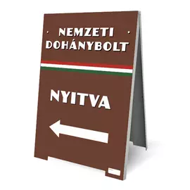 Nemzeti Dohánybolt megállító tábla