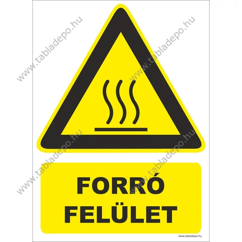 forró felület piktogram