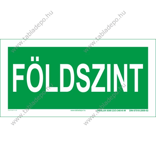 földszint tábla